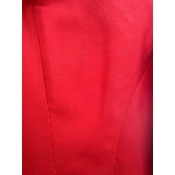 Della Moda Women's Blazer Size 12 Red 100% Silk Embellished Whimsy Old Money EUC - Picture 4 of 6
